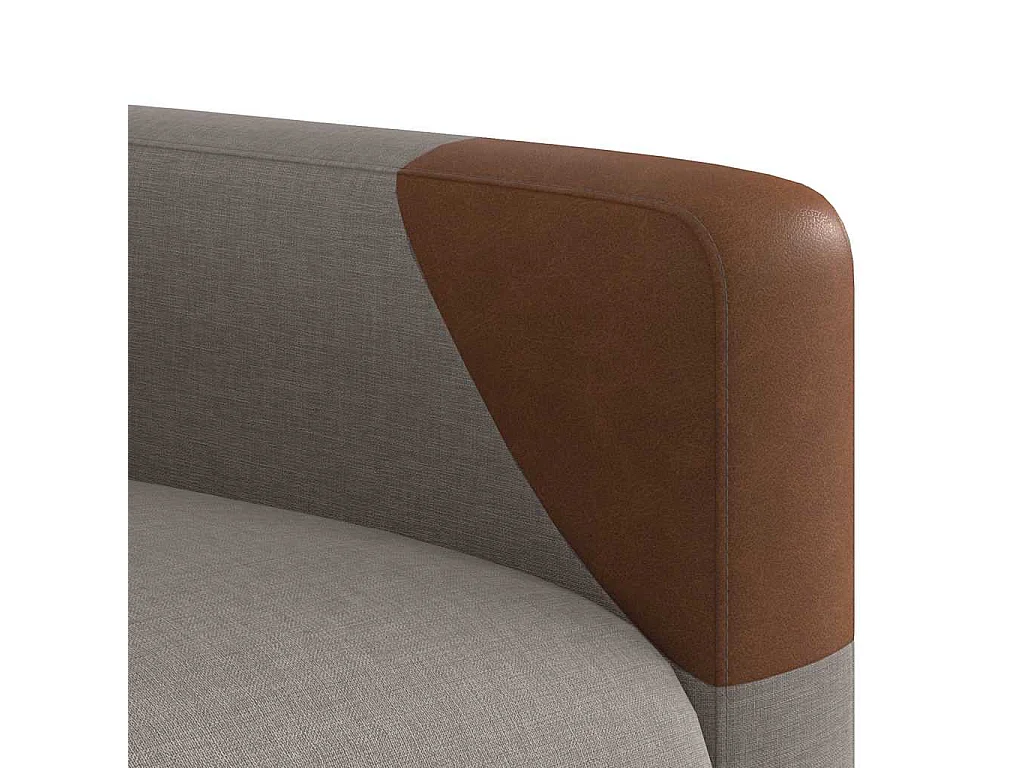 Fauteuil inclinable-Chaise de relax-Fauteuil de Massage Taupe Tissu SHL4565