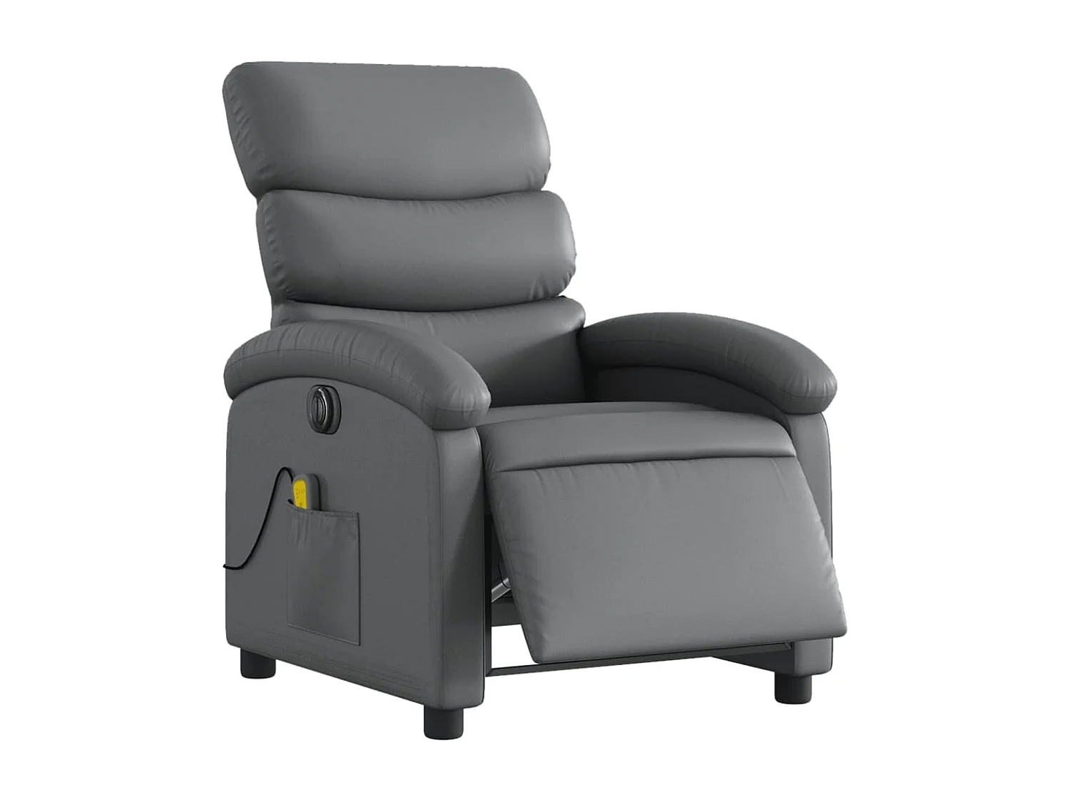 Fauteuil inclinable électrique-Fauteuil de massage pour Salon gris similicuir SHL2219