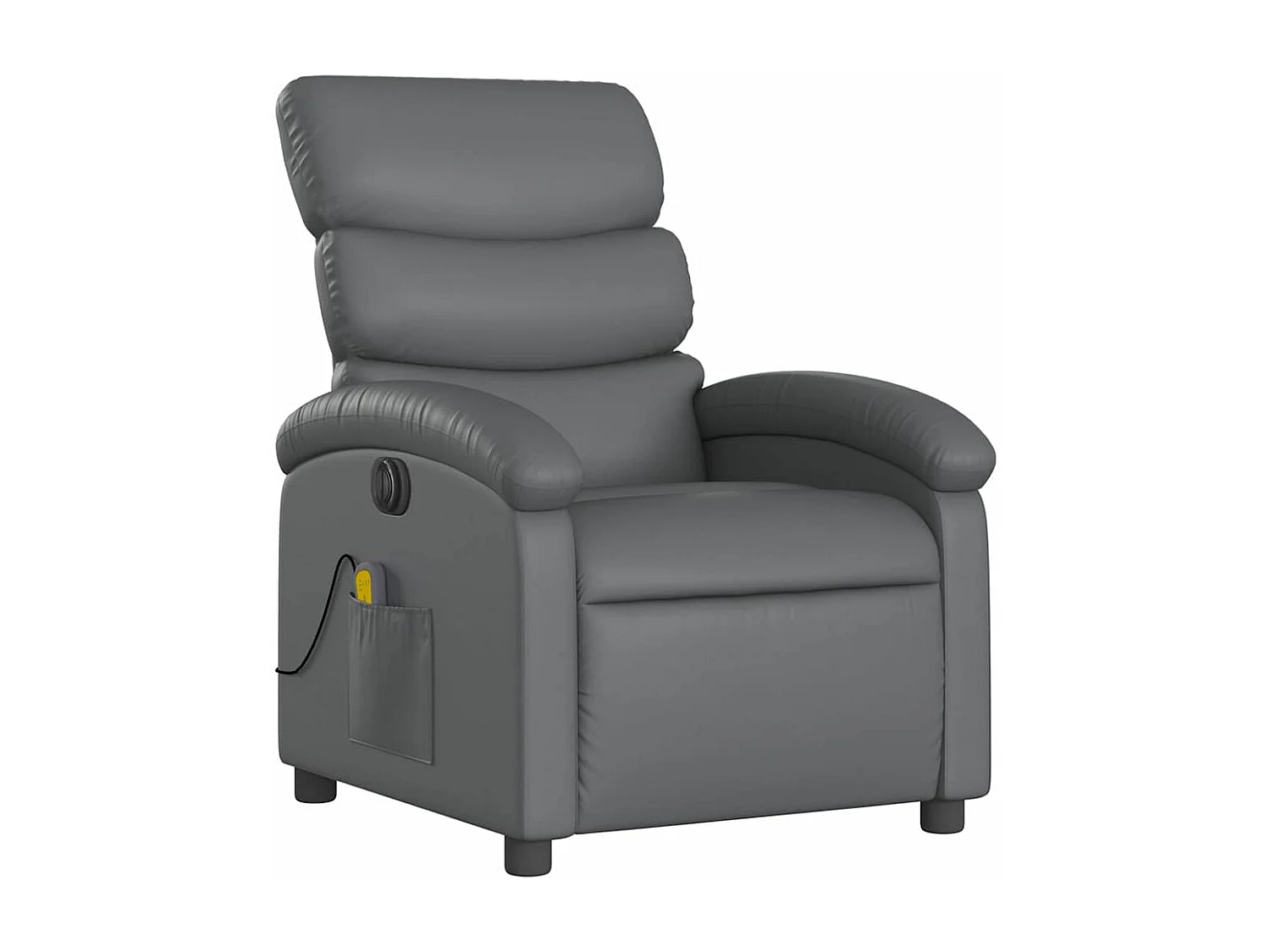 Fauteuil inclinable électrique-Fauteuil de massage pour Salon gris similicuir SHL2219