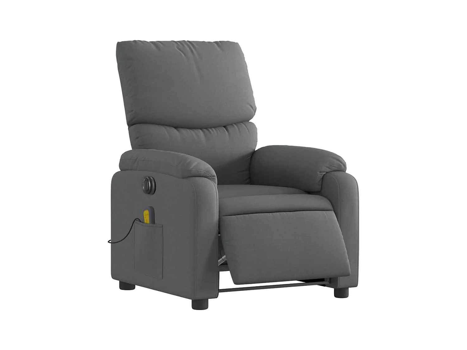 Sillón de relax | Sillón reclinable de masaje eléctrico tela gris oscuro SHL7520