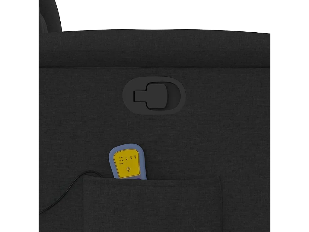 Sillón de relax | Sillón reclinable de masaje de tela negro SHL8372