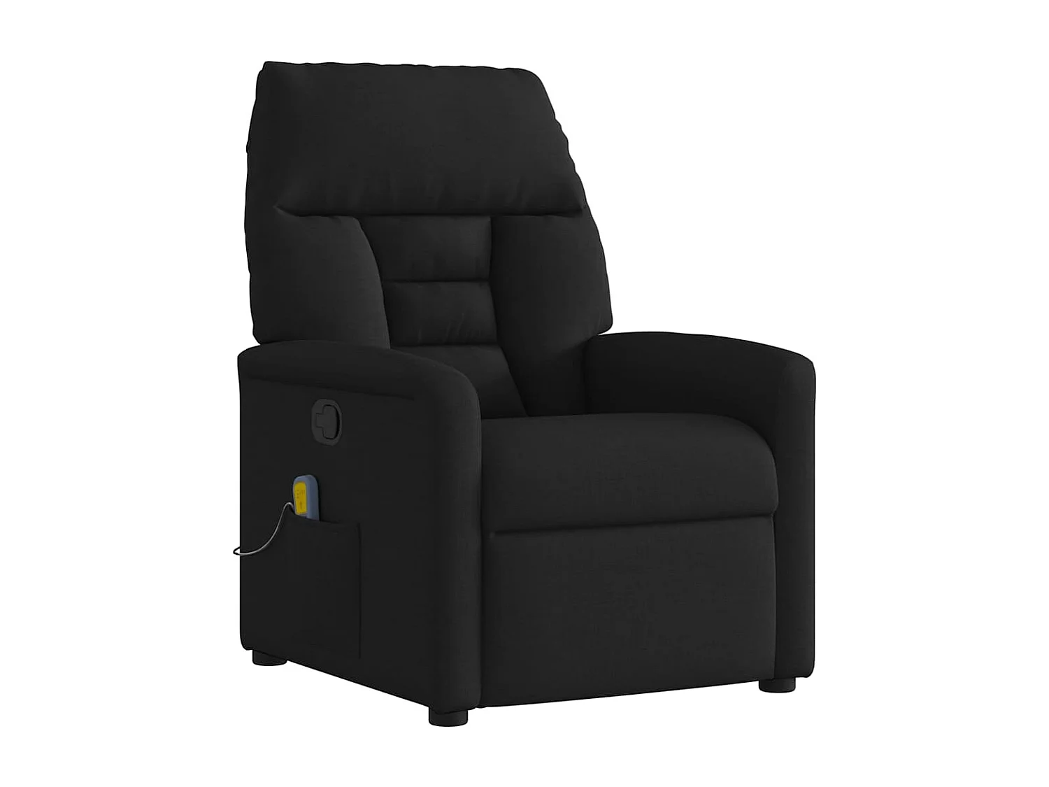 Fauteuil inclinable-Chaise de relax-Fauteuil de Massage Noir Tissu SHL3172