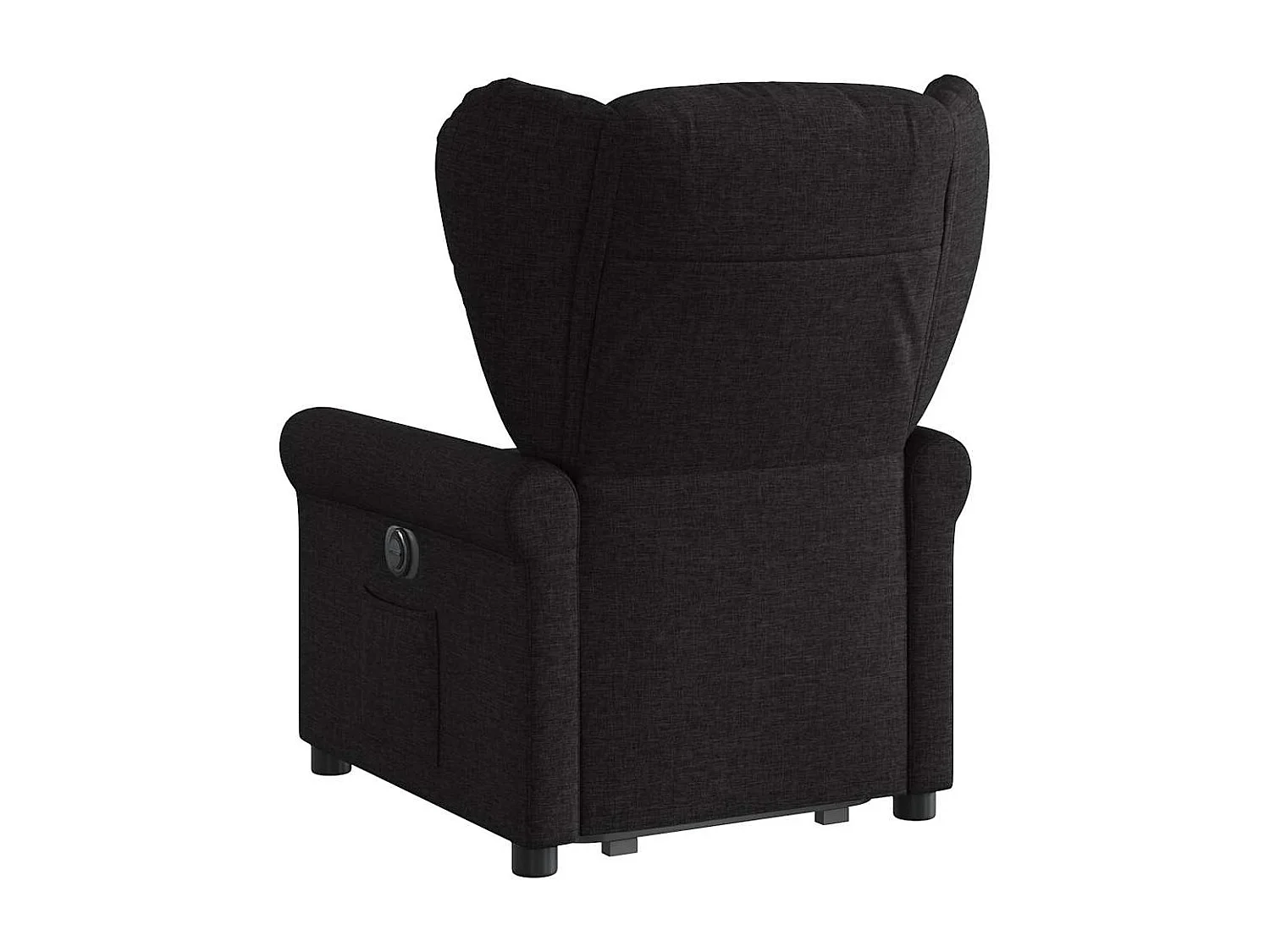 Silla de relax | Sillón eléctrico reclinable elevable de tela negro SHL9419