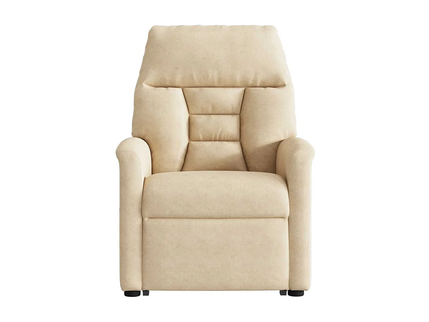 Poltrona Relax | Poltrona salotto | Poltrona Alzapersona Reclinabile Crema in Tessuto Microfibra SHL7346