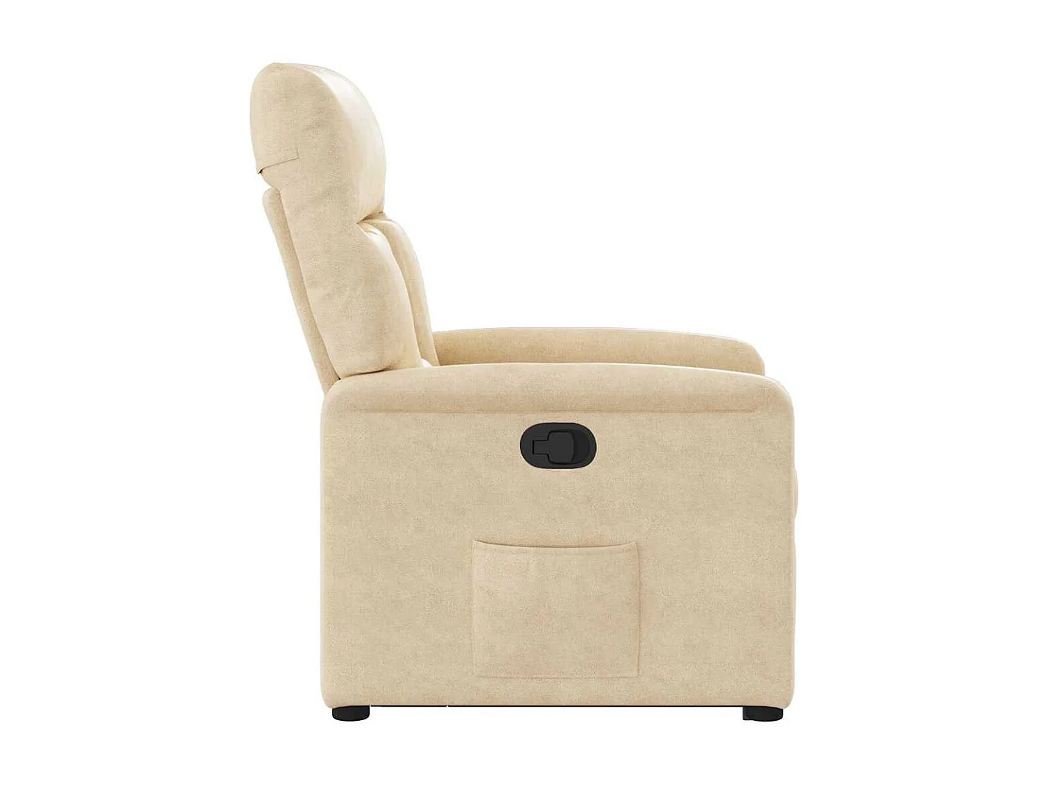 Poltrona Relax | Poltrona salotto | Poltrona Alzapersona Reclinabile Crema in Tessuto Microfibra SHL7346