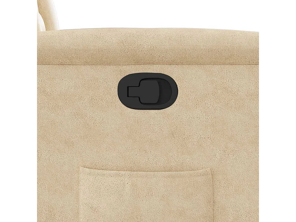 Poltrona Relax | Poltrona salotto | Poltrona Alzapersona Reclinabile Crema in Tessuto Microfibra SHL7346