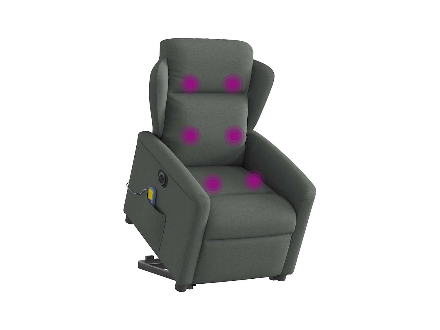 Sillón de salón | Silla | Sillón de masaje eléctrico reclinable elevable tela gris oscuro SHL8536