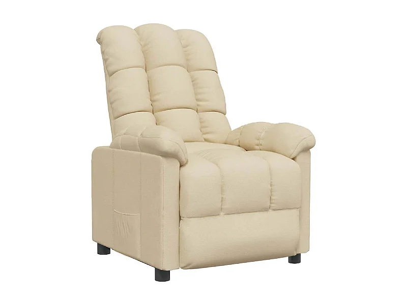Sillón de relax | Sillón reclinable de tela crema SHL9675
