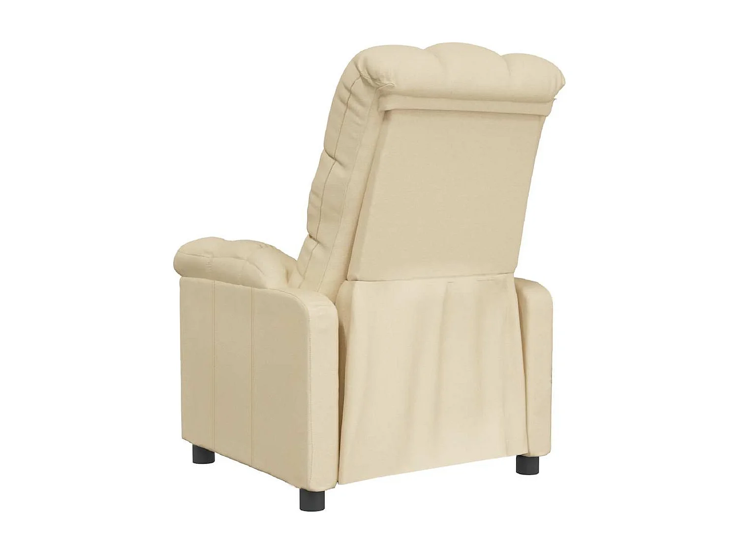 Fauteuil salon-Chaise d'appoint-Fauteuil inclinable 74x99x102 cm Crème Tissu SHL1732