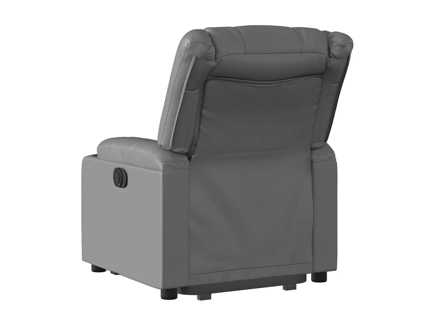 Fauteuil inclinable-Chaise de relax-Fauteuil salon Gris Similicuir SHL2878