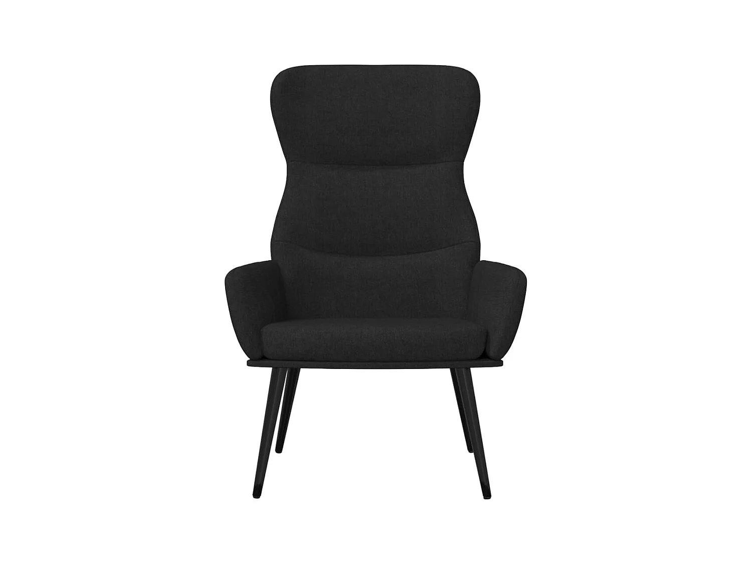 Sillón de relax | Silla de relax de tela negro SHL2672