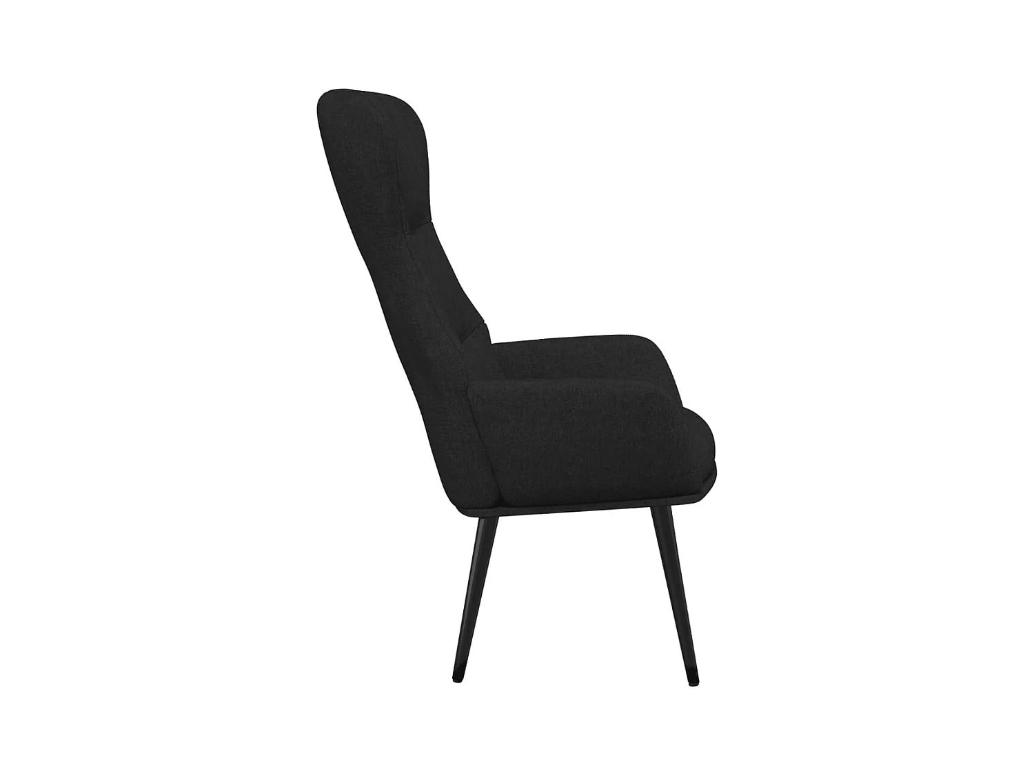 Sillón de relax | Silla de relax de tela negro SHL2672