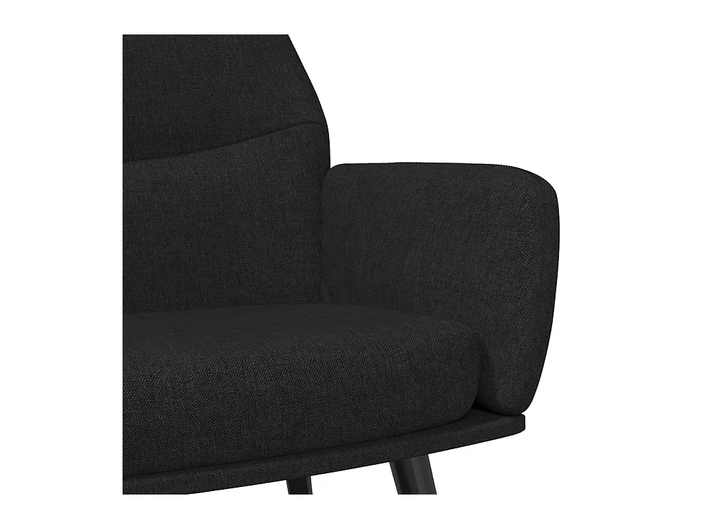 Sillón de relax | Silla de relax de tela negro SHL2672