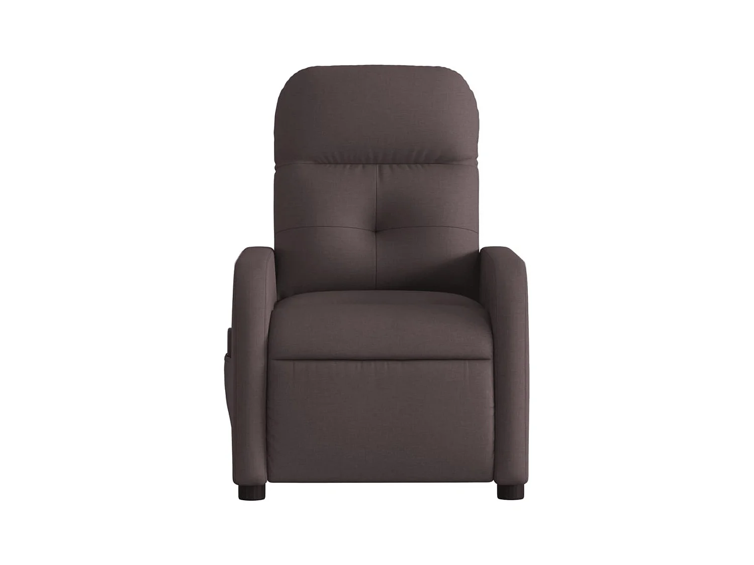 Sillón de salón | Silla | Sillón de masaje reclinable de tela marrón oscuro SHL6209
