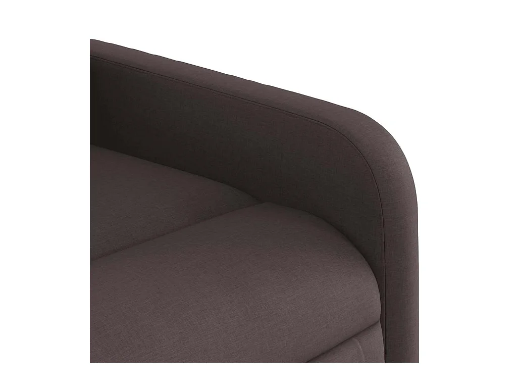 Sillón de salón | Silla | Sillón de masaje reclinable de tela marrón oscuro SHL6209
