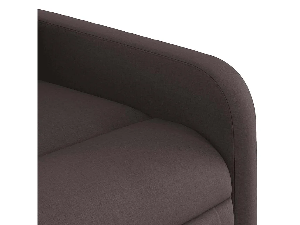 Sillón de salón | Silla | Sillón de masaje reclinable de tela marrón oscuro SHL6209