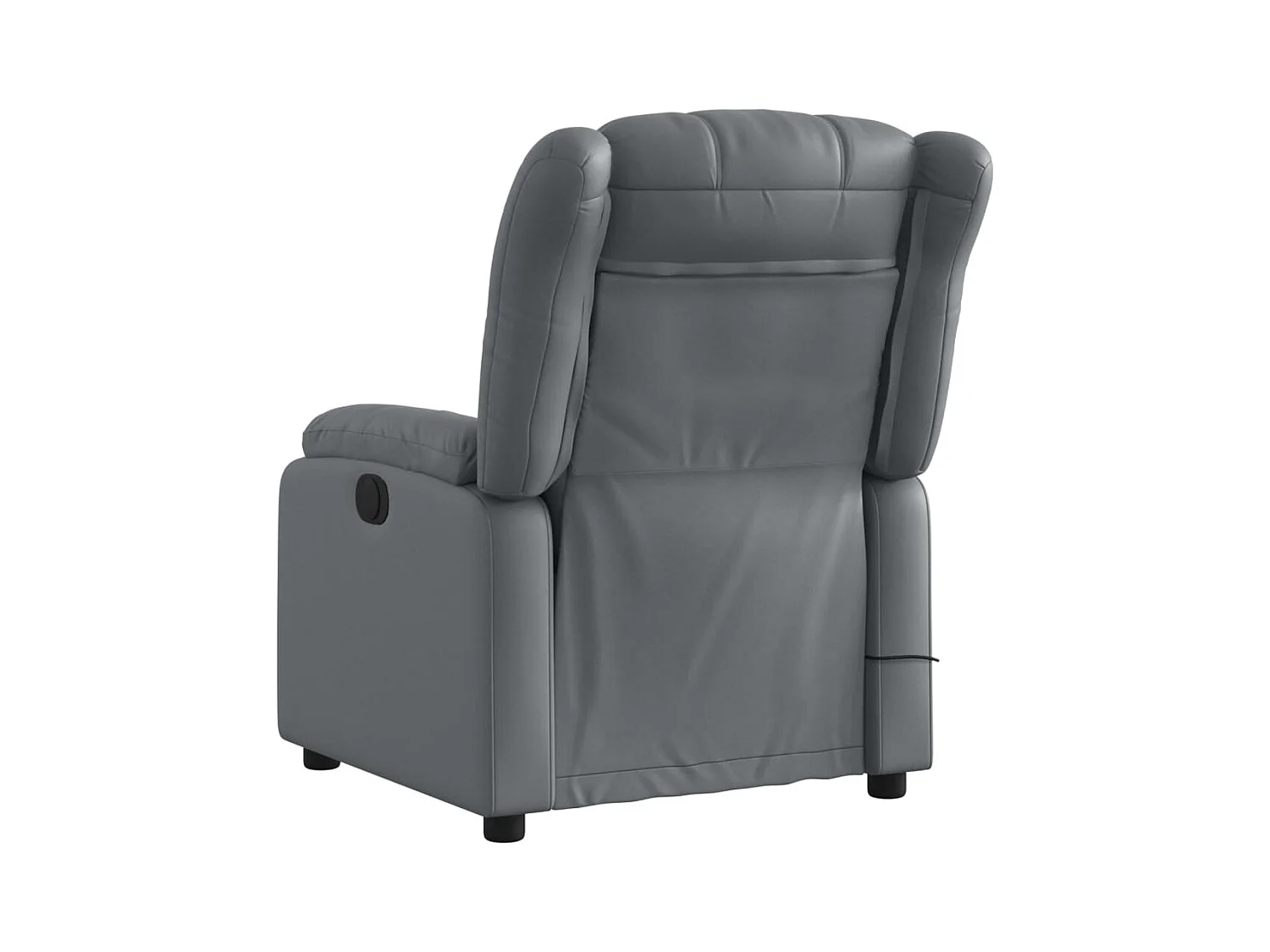 Fauteuil inclinable-Chaise de relax-Fauteuil de Massage gris similicuir SHL2399