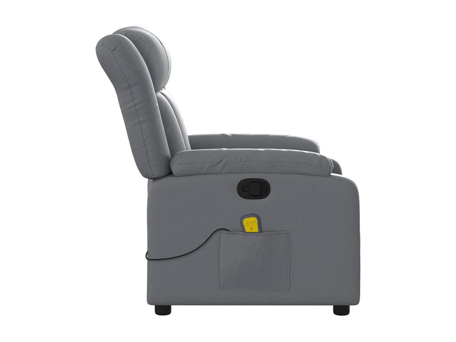 Fauteuil inclinable-Chaise de relax-Fauteuil de Massage gris similicuir SHL2399