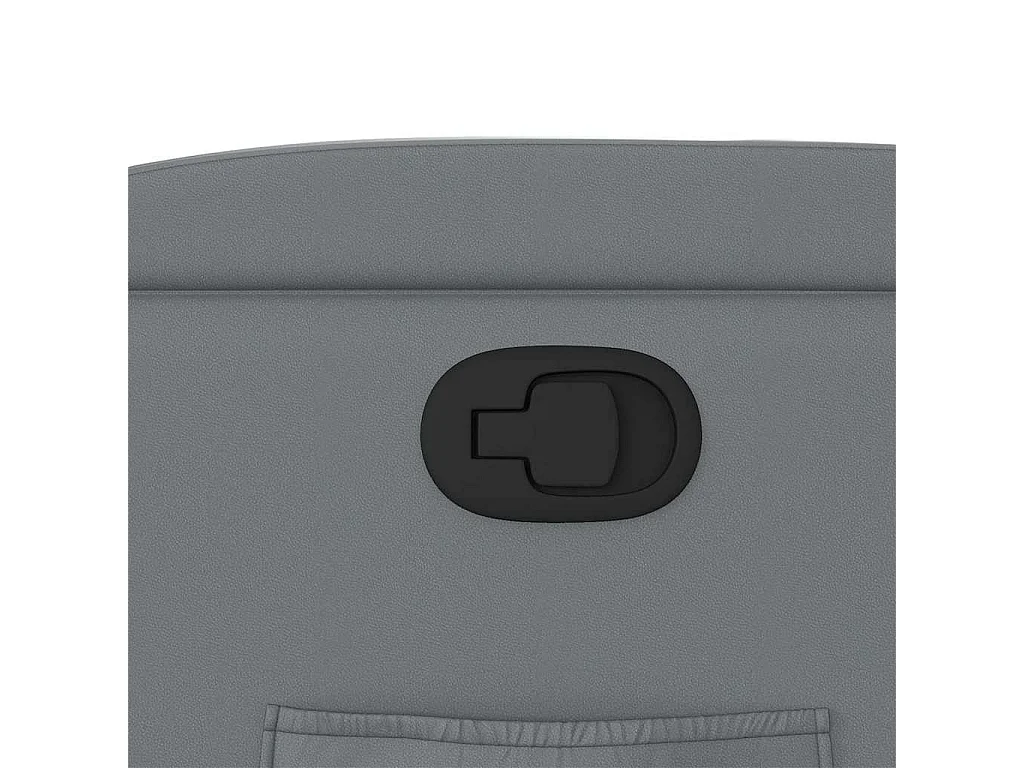 Sillón de relax | Sillón reclinable de cuero sintético gris SHL6473