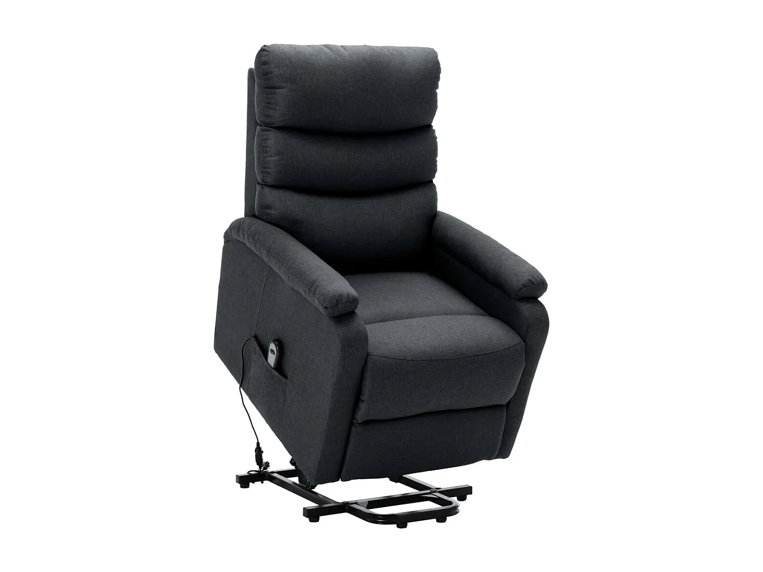 Aufstehsessel-Relaxsessel Dunkelgrau Stoff SHL68461