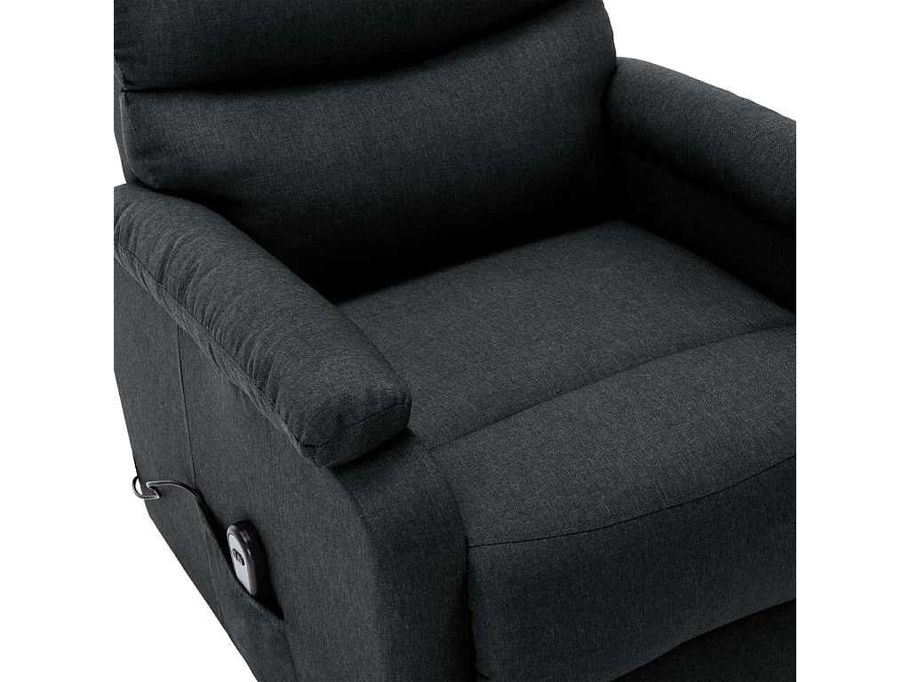 Aufstehsessel-Relaxsessel Dunkelgrau Stoff SHL68461