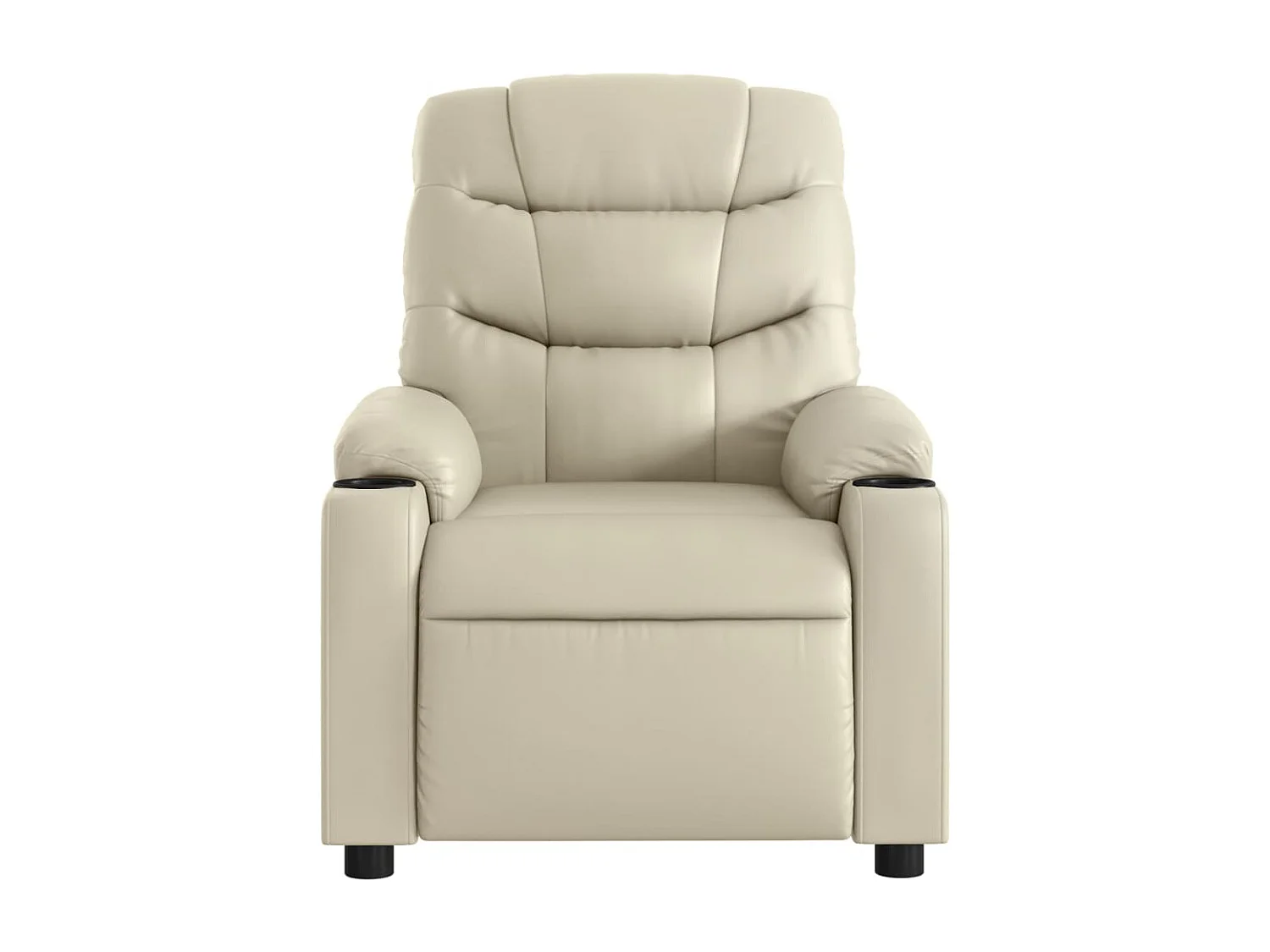 Fauteuil inclinable-Chaise de relax-Fauteuil de Massage crème similicuir SHL1719