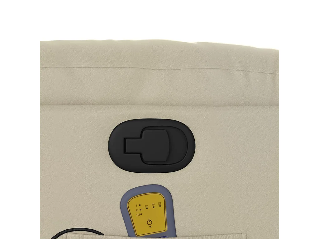 Relaxsessel | Massagesessel mit Relaxfunktion, Kunstleder, Creme SHL22012