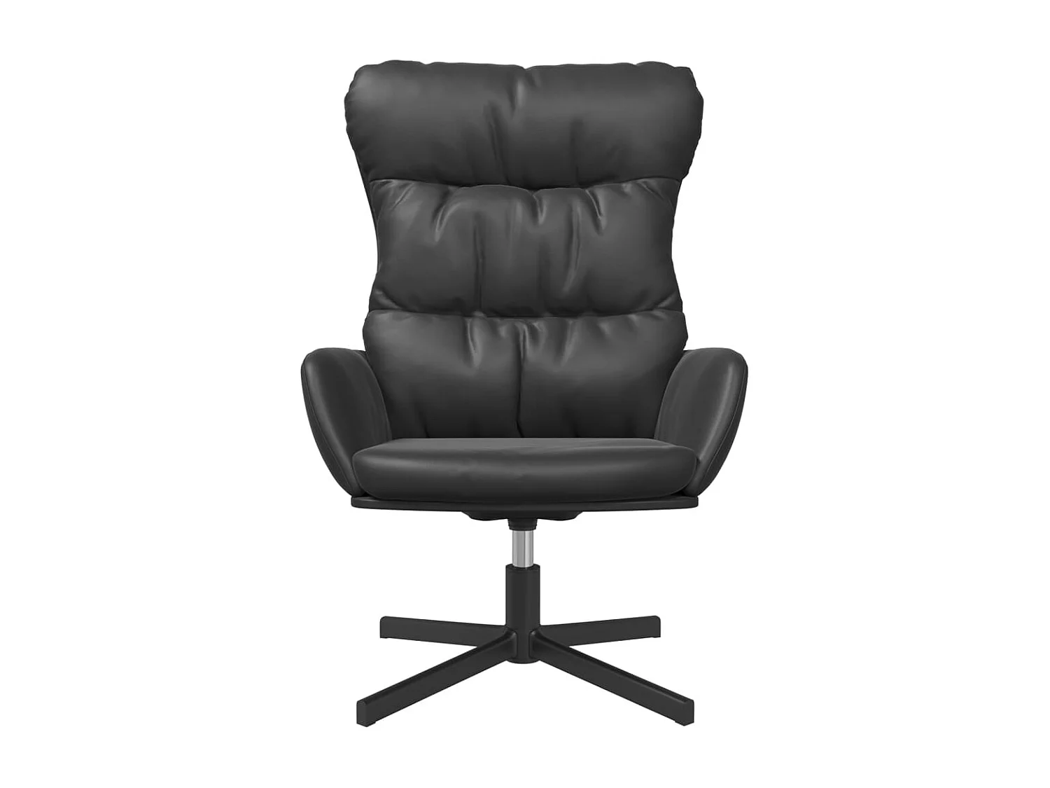 Relaxstoel | Fauteuil | Bureaustoel kunstleer zwart