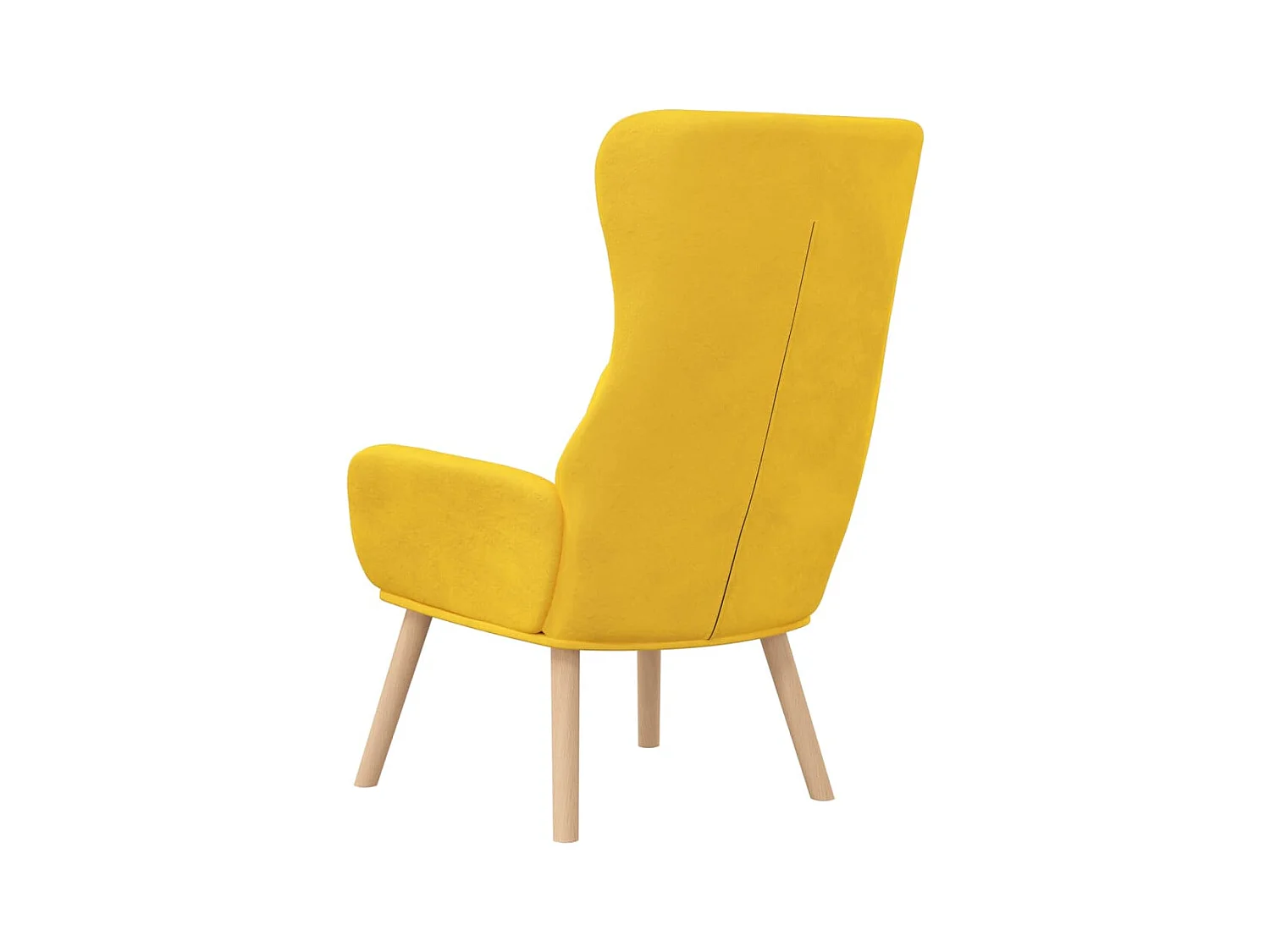 Sillón de relax | Silla de relax de terciopelo amarillo mostaza SHL5635