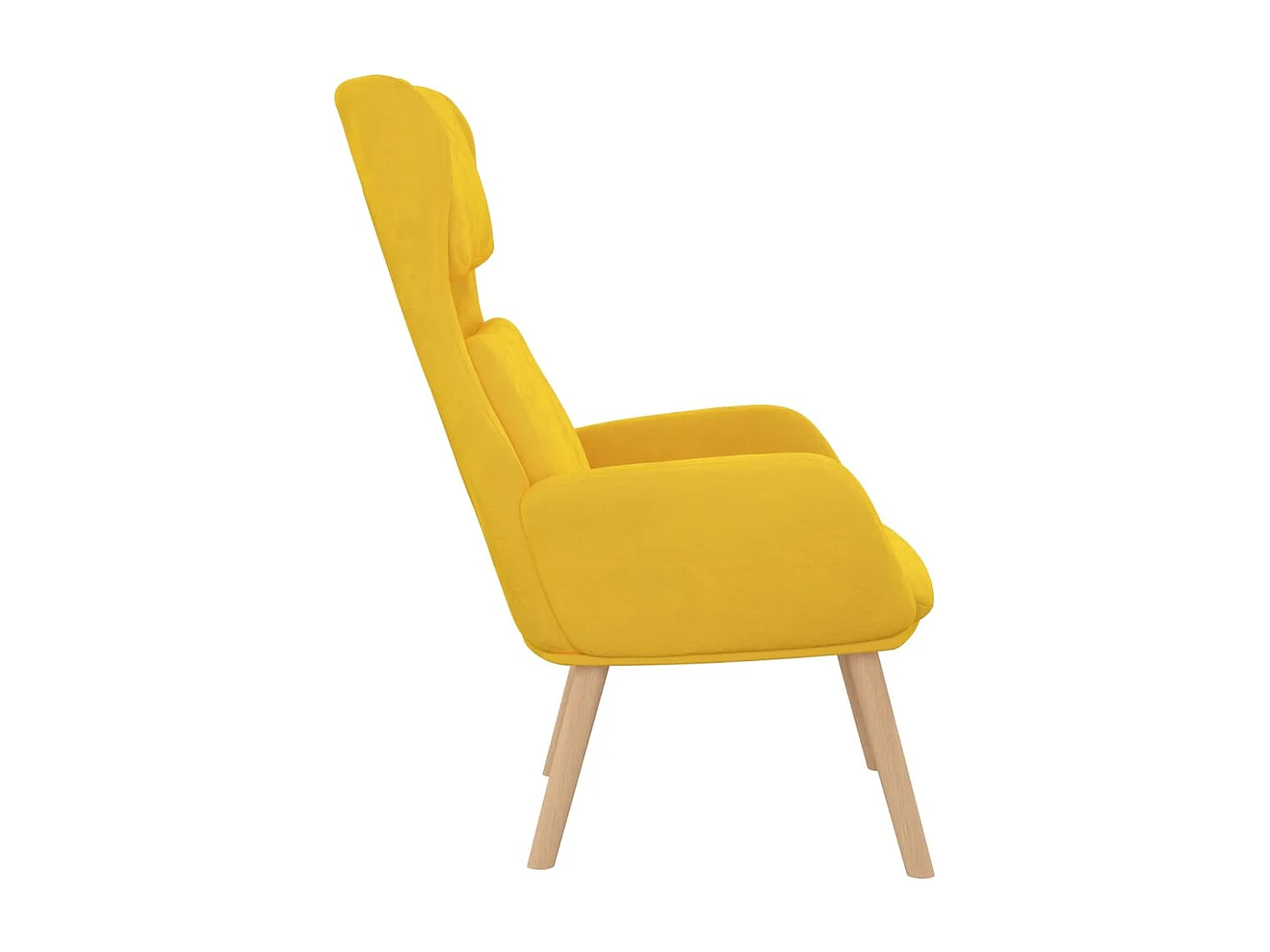 Relaxsessel | Lounge Sessel Senfgelb Samt SHL26720