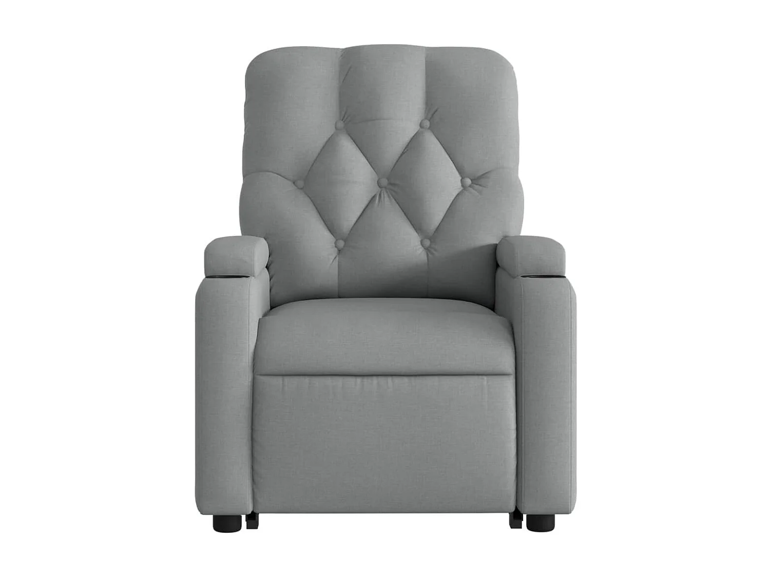 Sillón de salón | Silla | Sillón de masaje reclinable de pie de tela gris claro SHL4587
