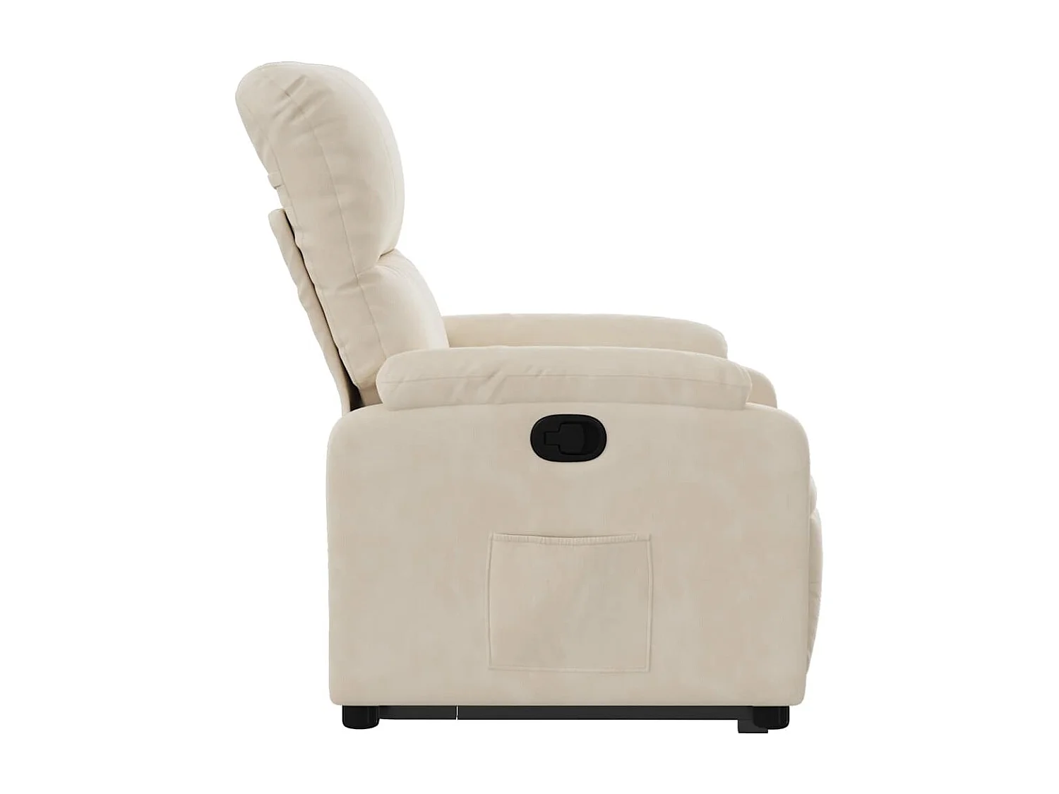 Fauteuil inclinable-Chaise de relax-Fauteuil salon beige tissu microfibre SHL2435