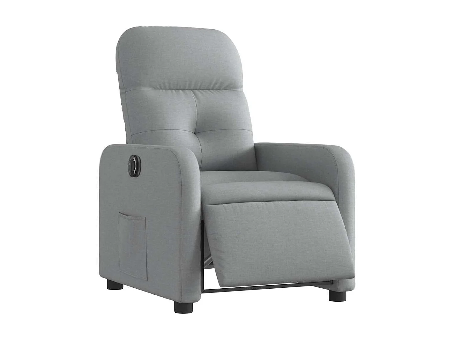 Fauteuil inclinable électrique-Chaise de relax-Fauteuil salon Gris clair Tissu SHL4439