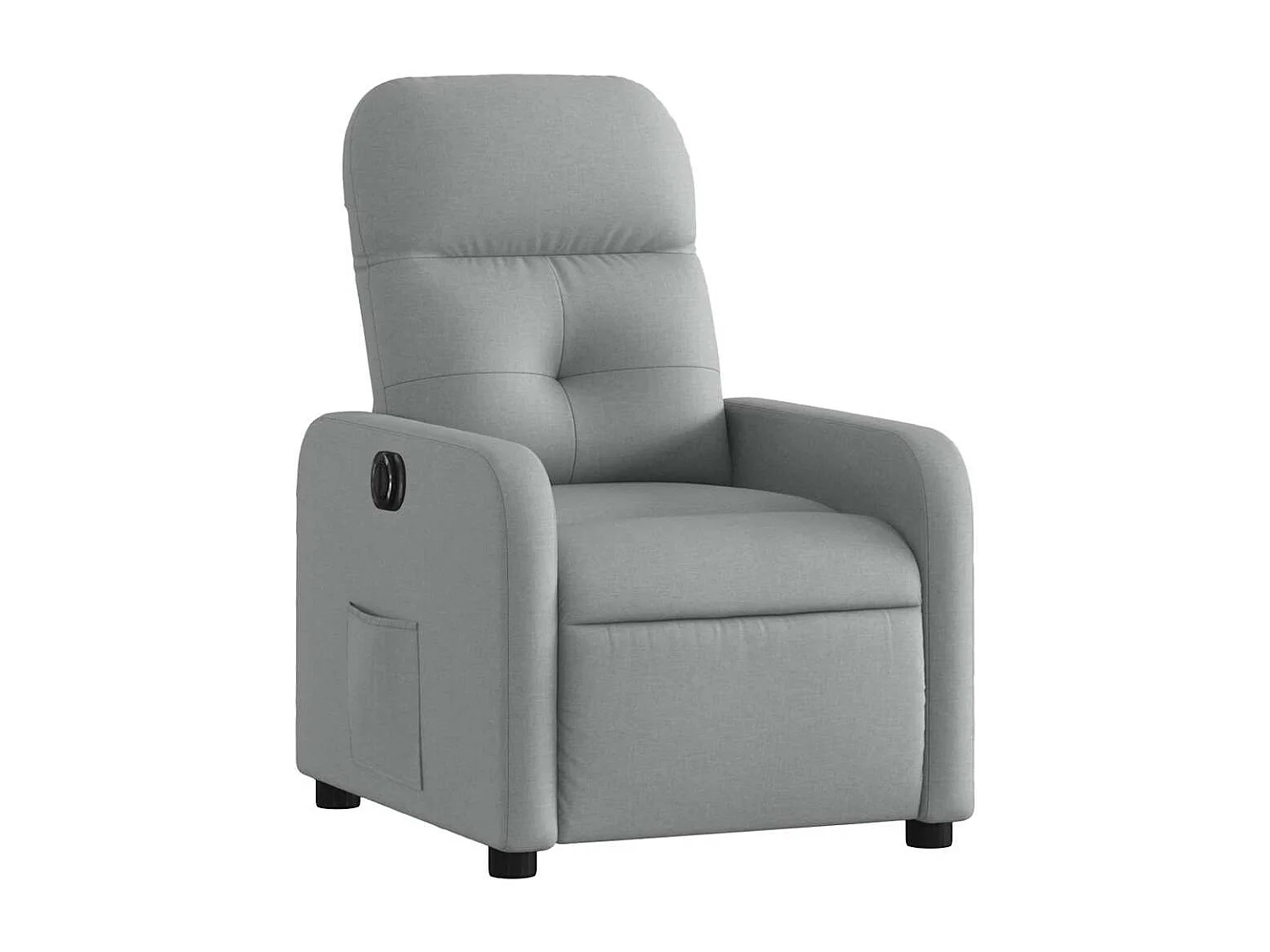 Fauteuil inclinable électrique-Chaise de relax-Fauteuil salon Gris clair Tissu SHL4439
