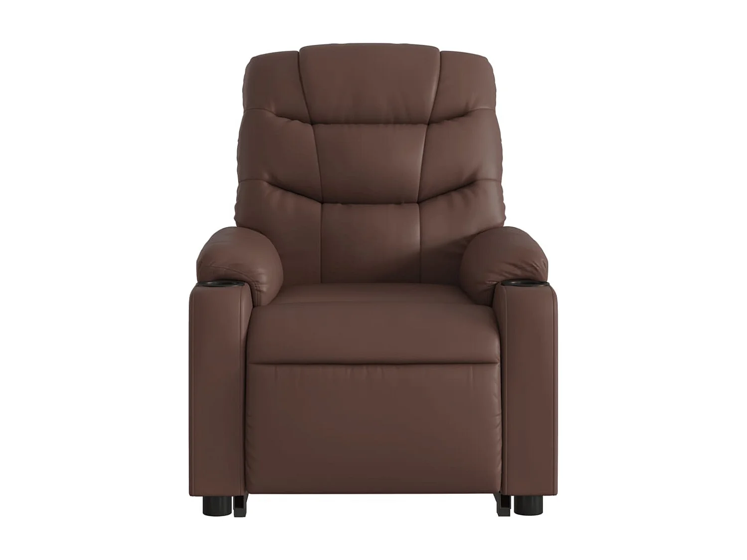 Fauteuil inclinable électrique-Chaise de relax-Fauteuil salon marron similicuir SHL3889