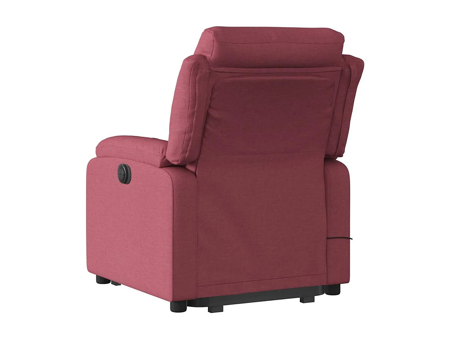 Massagesessel mit Aufstehhilfe | Relaxsessel Weinrot Stoff SHL89886
