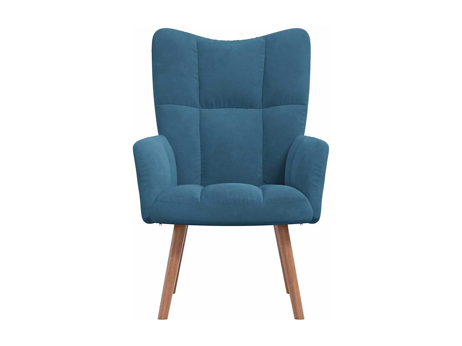 Relaxsessel | Lounge Sessel Blau Samt SHL76552