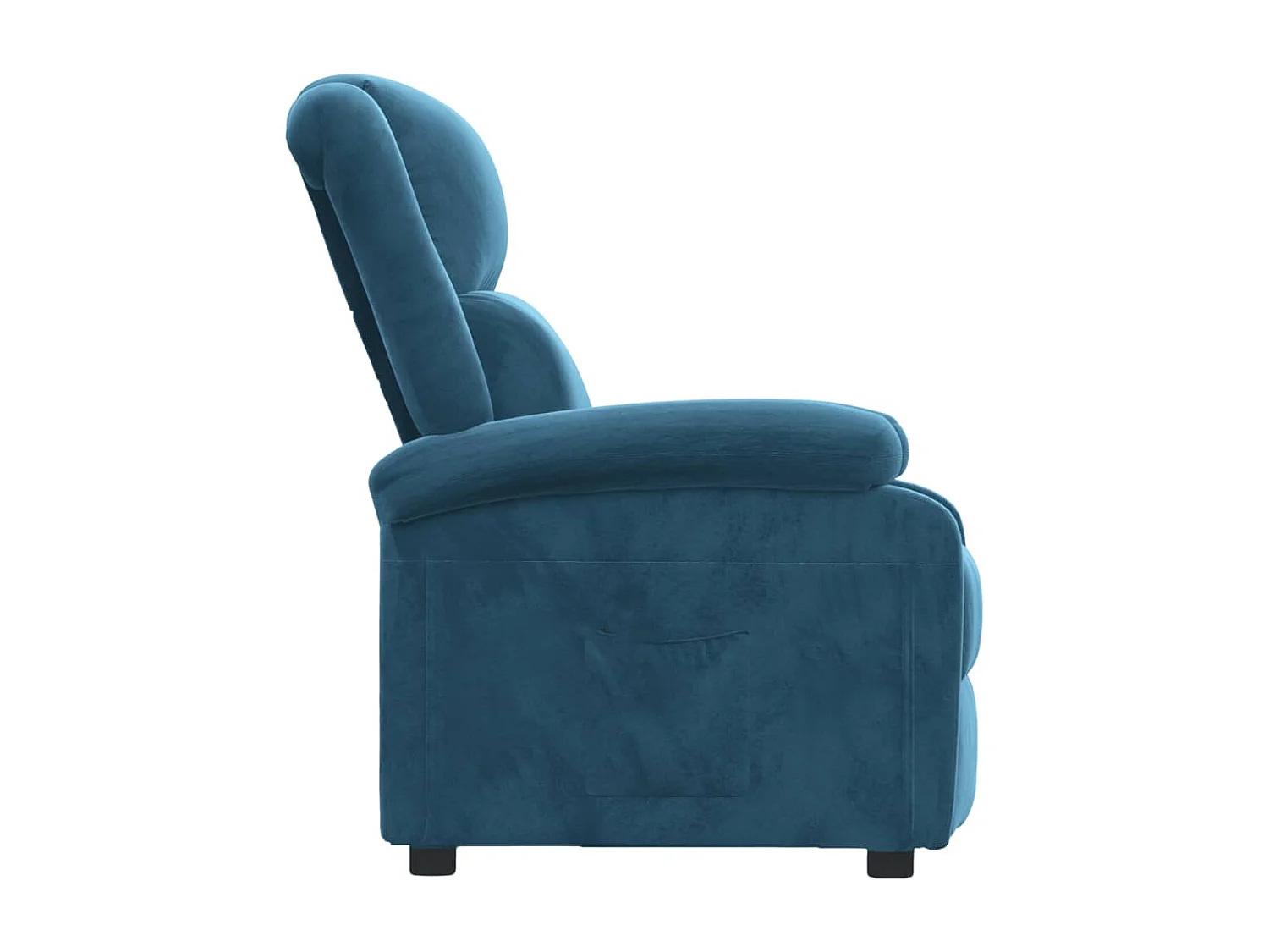 Fauteuil inclinable-Fauteuil de salon bleu velours SHL4572