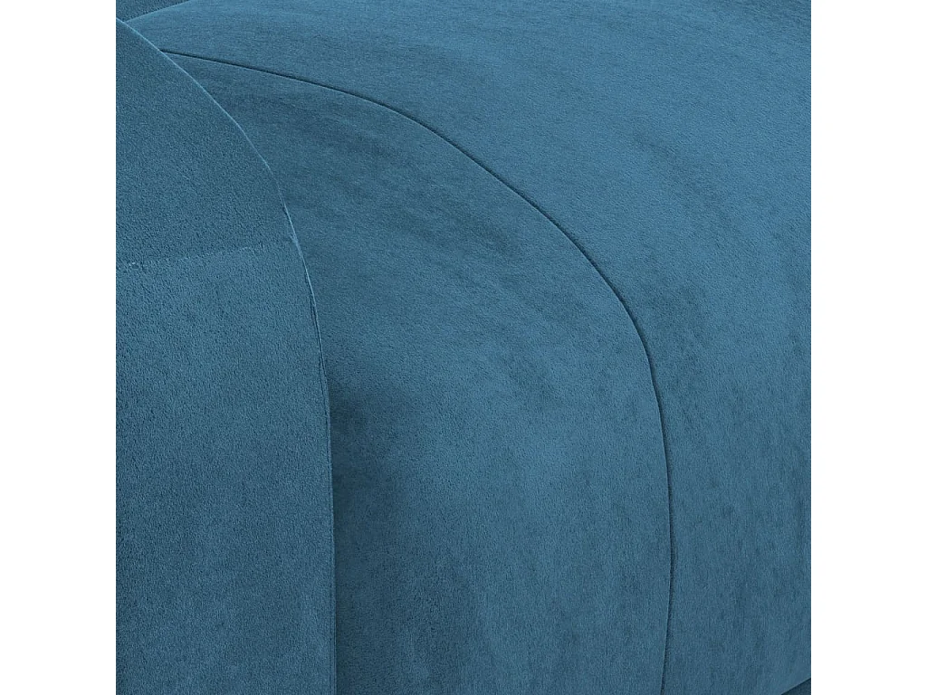 Fauteuil inclinable-Fauteuil de salon bleu velours SHL4572