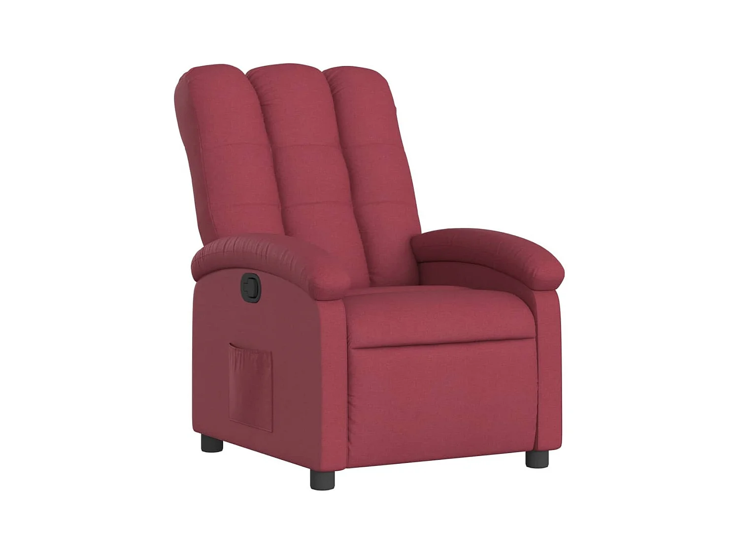 Fauteuil inclinable-Fauteuil salon Rouge bordeaux Tissu SHL3409