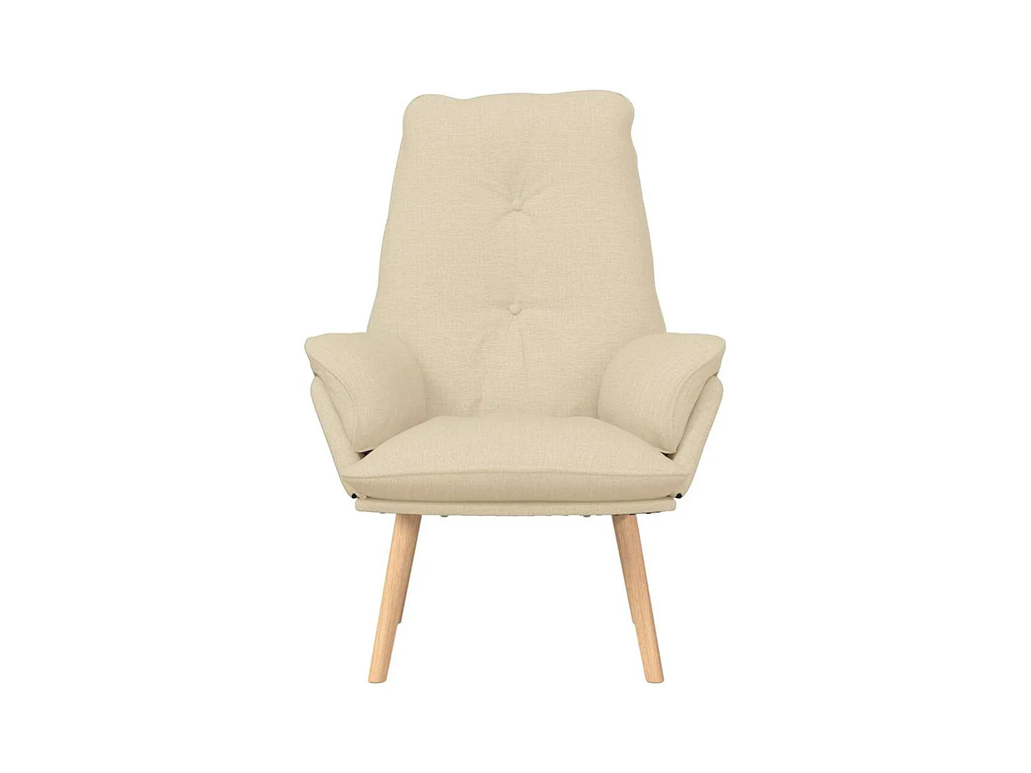 Sillón de relax | Silla Relax | Sillón de salón Crema 69x74x93 cm tela SHL4578