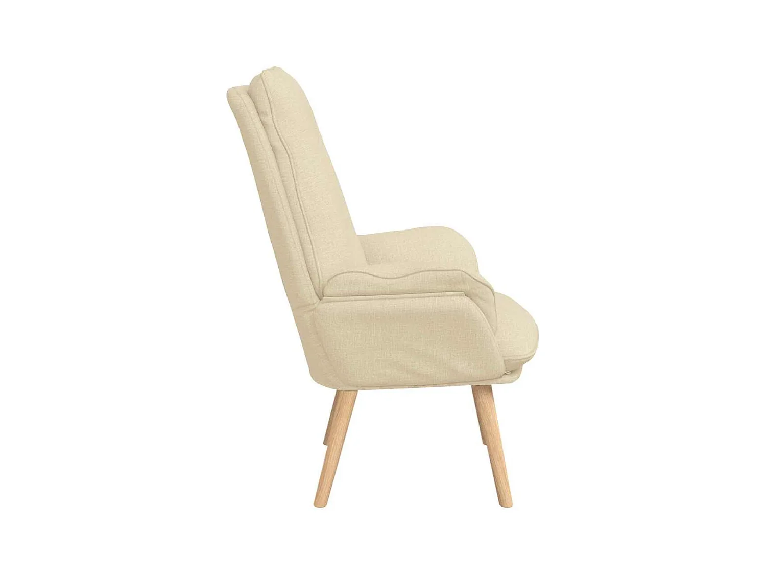 Sillón de relax | Silla Relax | Sillón de salón Crema 69x74x93 cm tela SHL4578