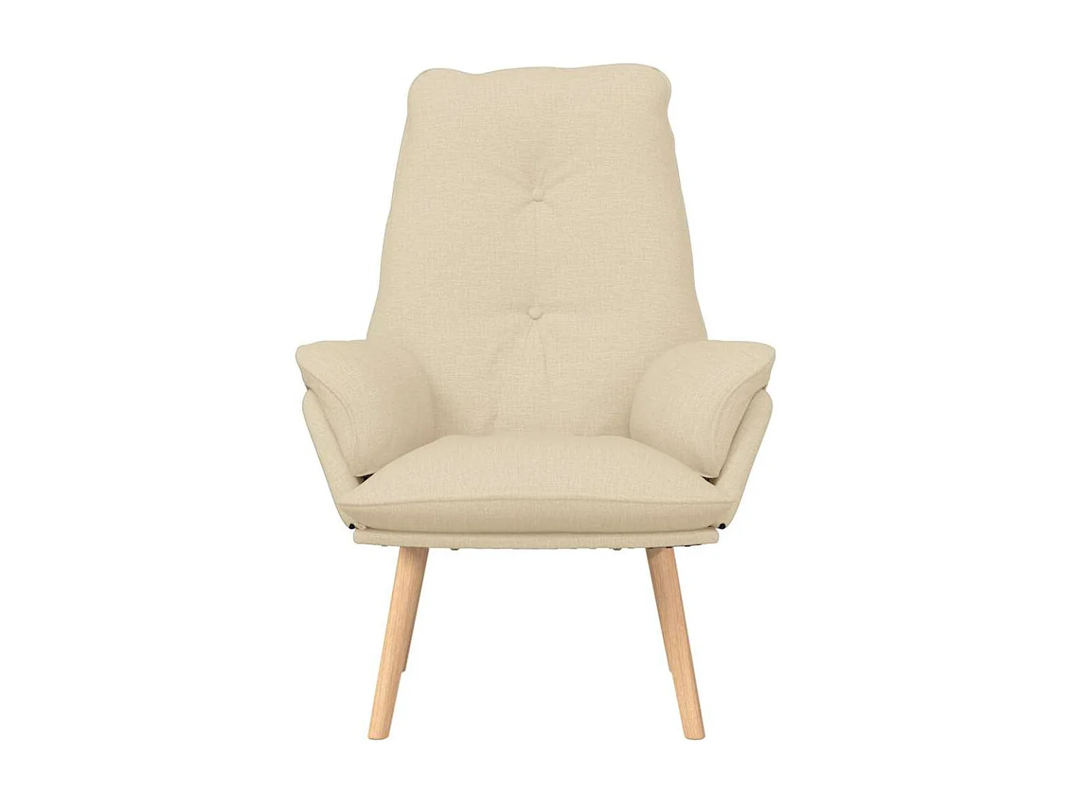Relaxsessel | Lounge Sessel für Wohnzimmer Creme 69x74x93 cm Sherpa-Stoff SHL21174