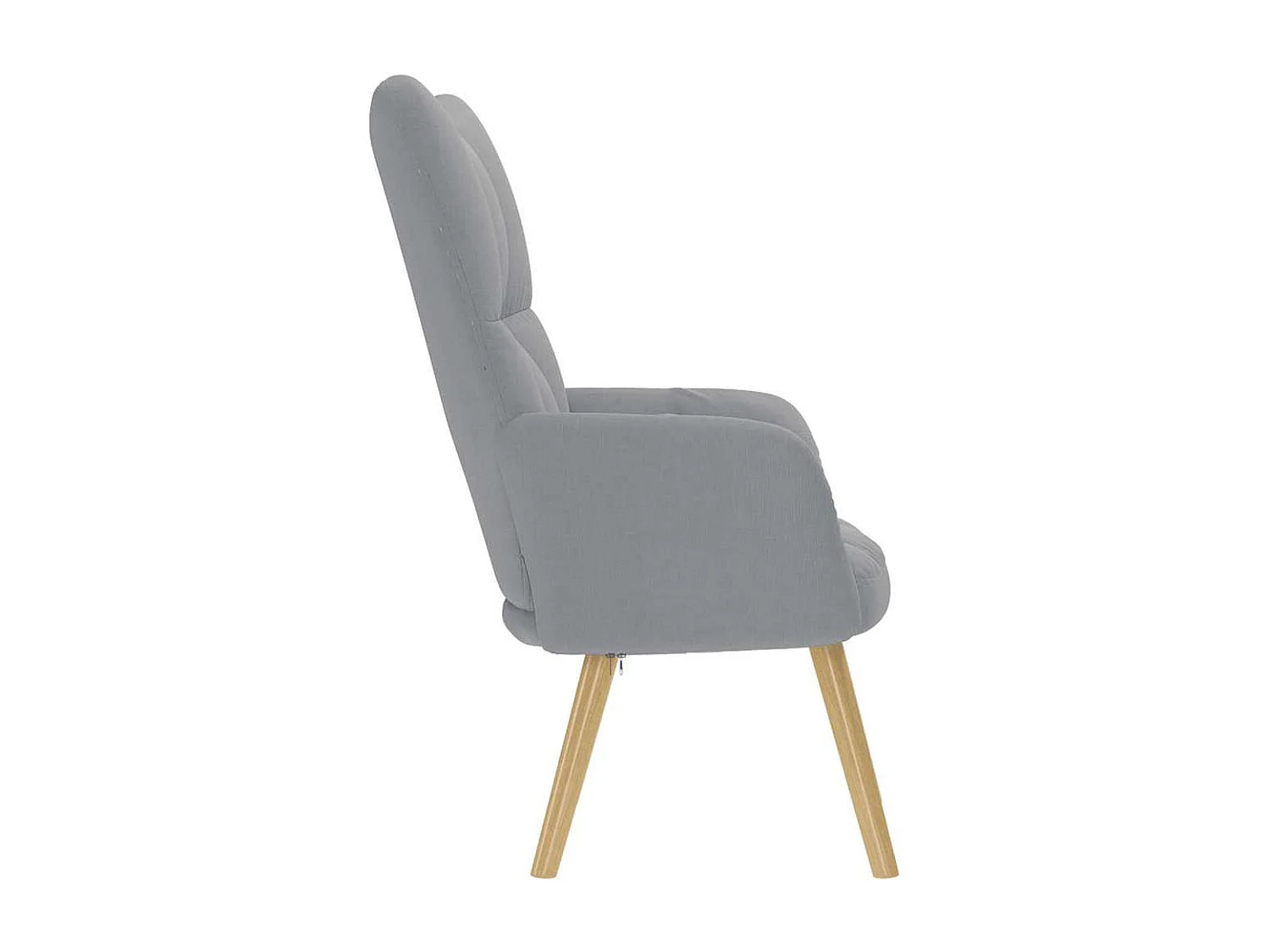 Fauteuil de Salon-Chaise de relaxation moderne Gris clair Tissu SHL1902