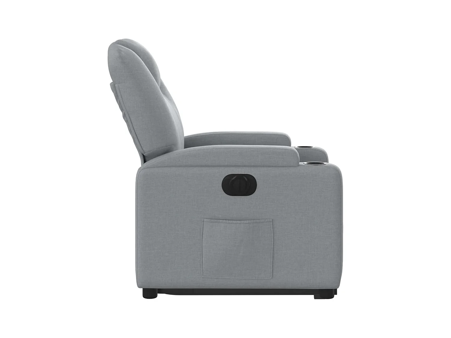 Silla de relax | Sillón eléctrico reclinable elevable de tela gris claro SHL2405