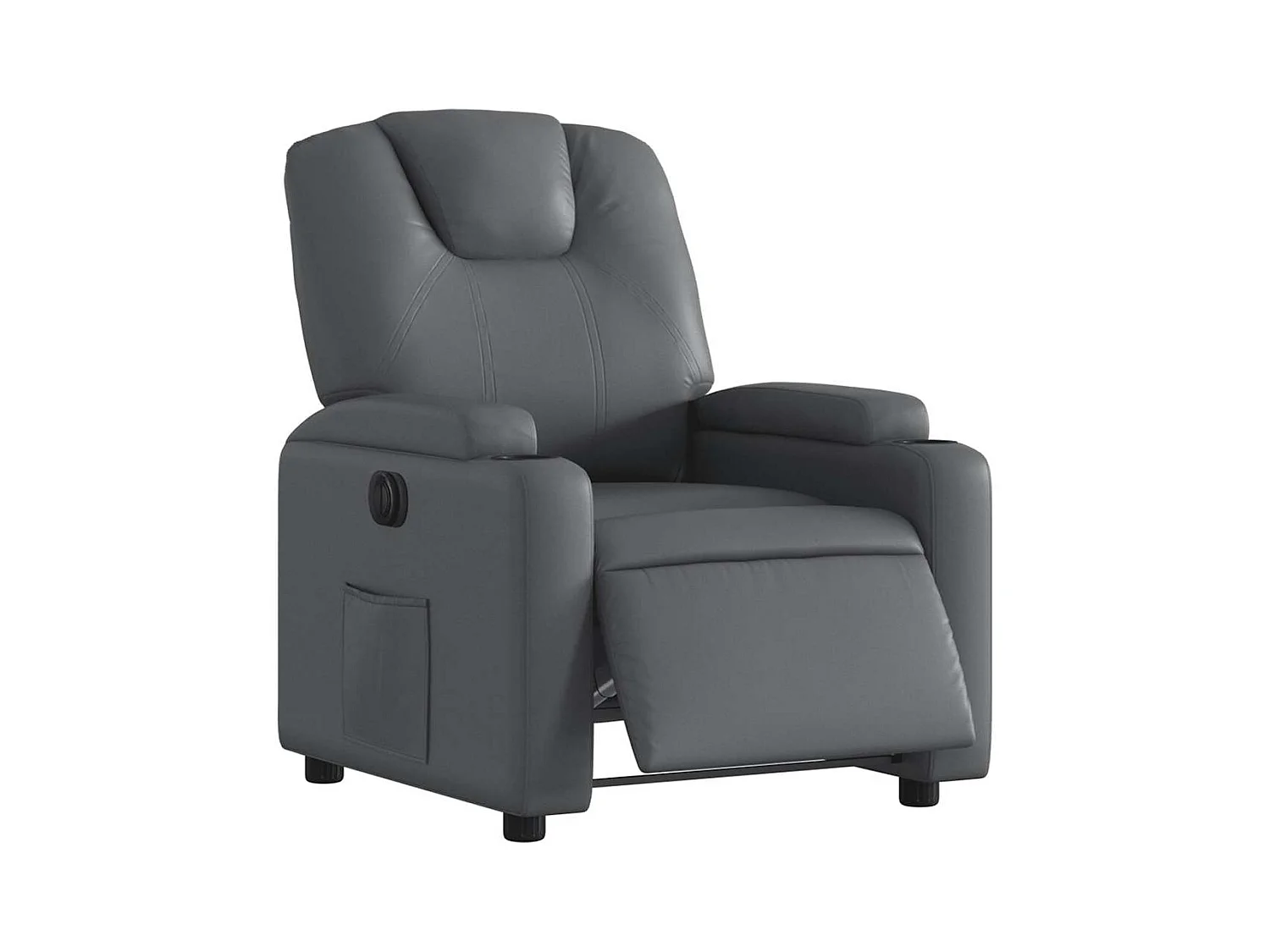 Sillón de relax | Silla | Sillón reclinable eléctrico de cuero sintético gris SHL8257
