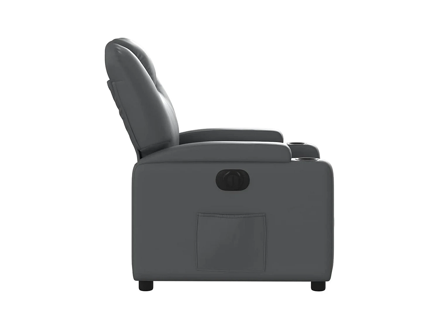 Sillón de relax | Silla | Sillón reclinable eléctrico de cuero sintético gris SHL8257