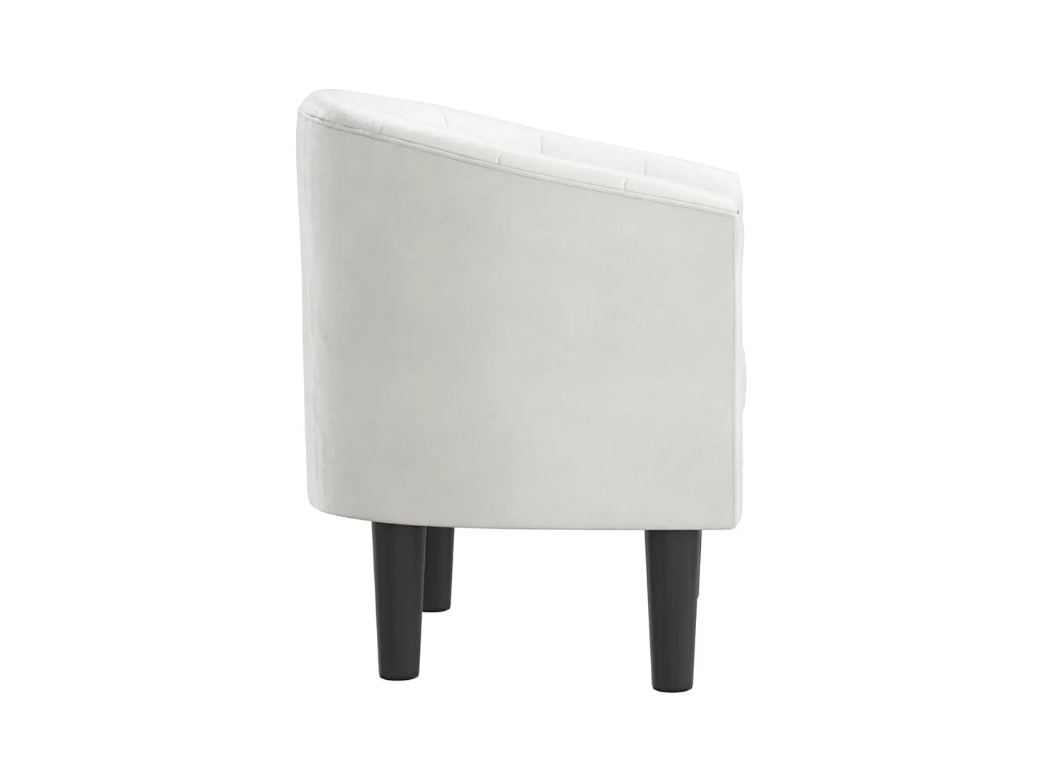 Sillón de salón cuero sintético blanco SHL8455