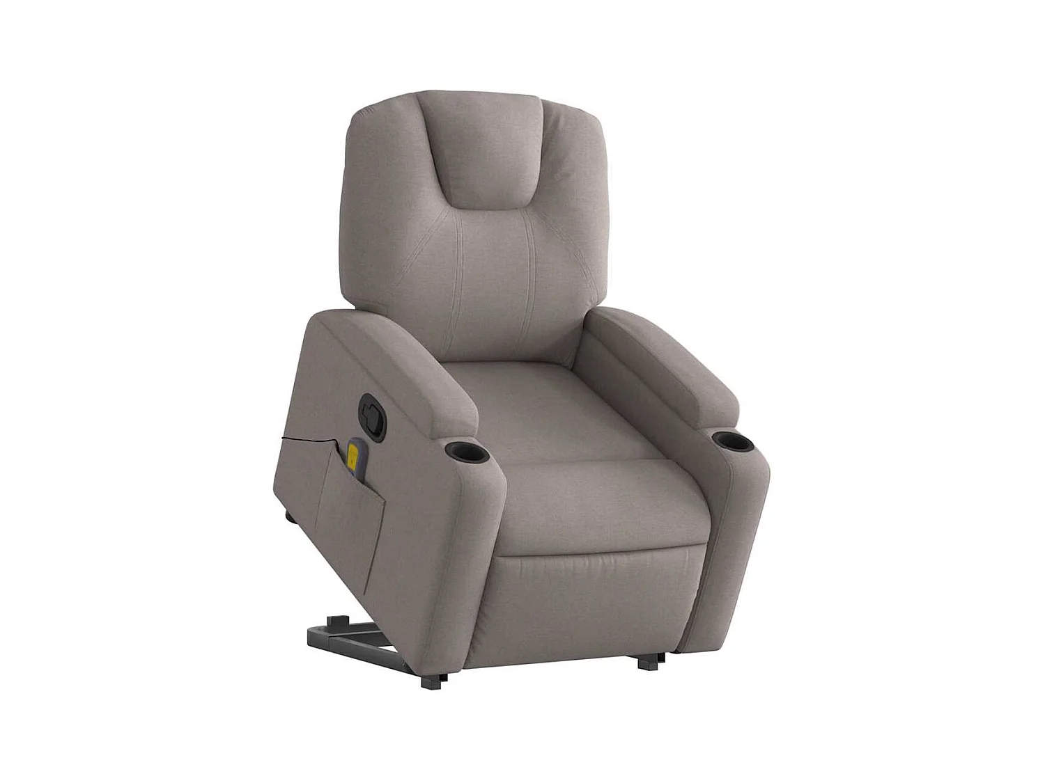 Sillón de relax | Sillón reclinable de masaje elevable tela gris taupé SHL7739