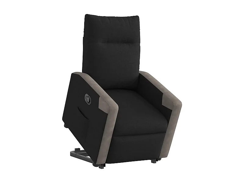 Sillón de relax | Silla | Sillón reclinable elevable tela negro SHL3043